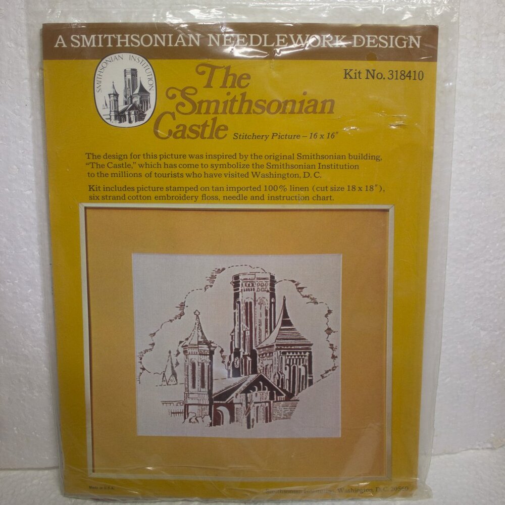 NWT The Smithsonian Castle Embroidery Cross Stitch Kit No 318410